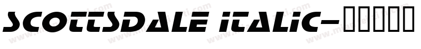 Scottsdale Italic字体转换